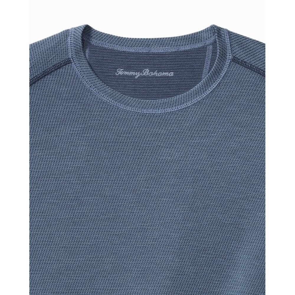 Tommy Bahama Flip Sky IslandZone Reversible Long Sleeve Tee Men’s S Ocean Deep - Picture 4 of 5